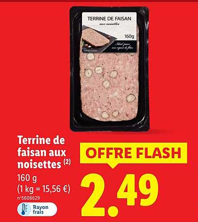 Terrine de faisan aux noisettes