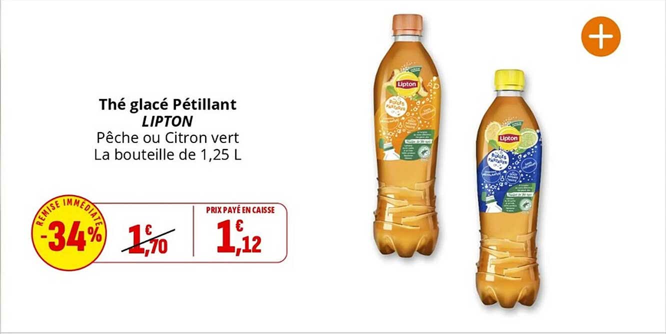 Thé glacé Pétillant LIPTON