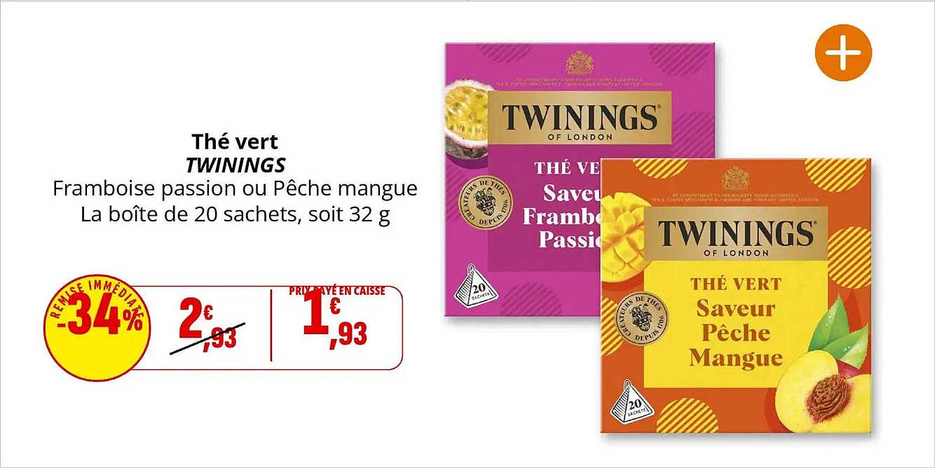 Thé vert TWININGS