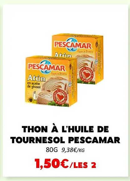 THON À L’HUILE DE TOURNESOL PESCAMAR
