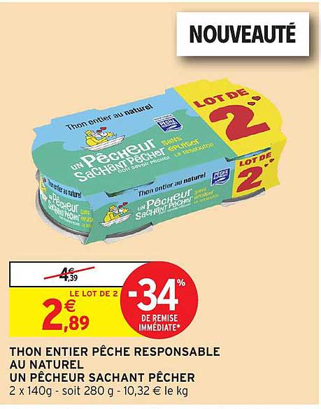 THON ENTIER PÊCHE RESPONSABLE AU NATUREL