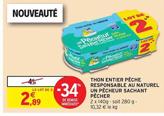 THON ENTIER PÊCHE RESPONSABLE AU NATUREL