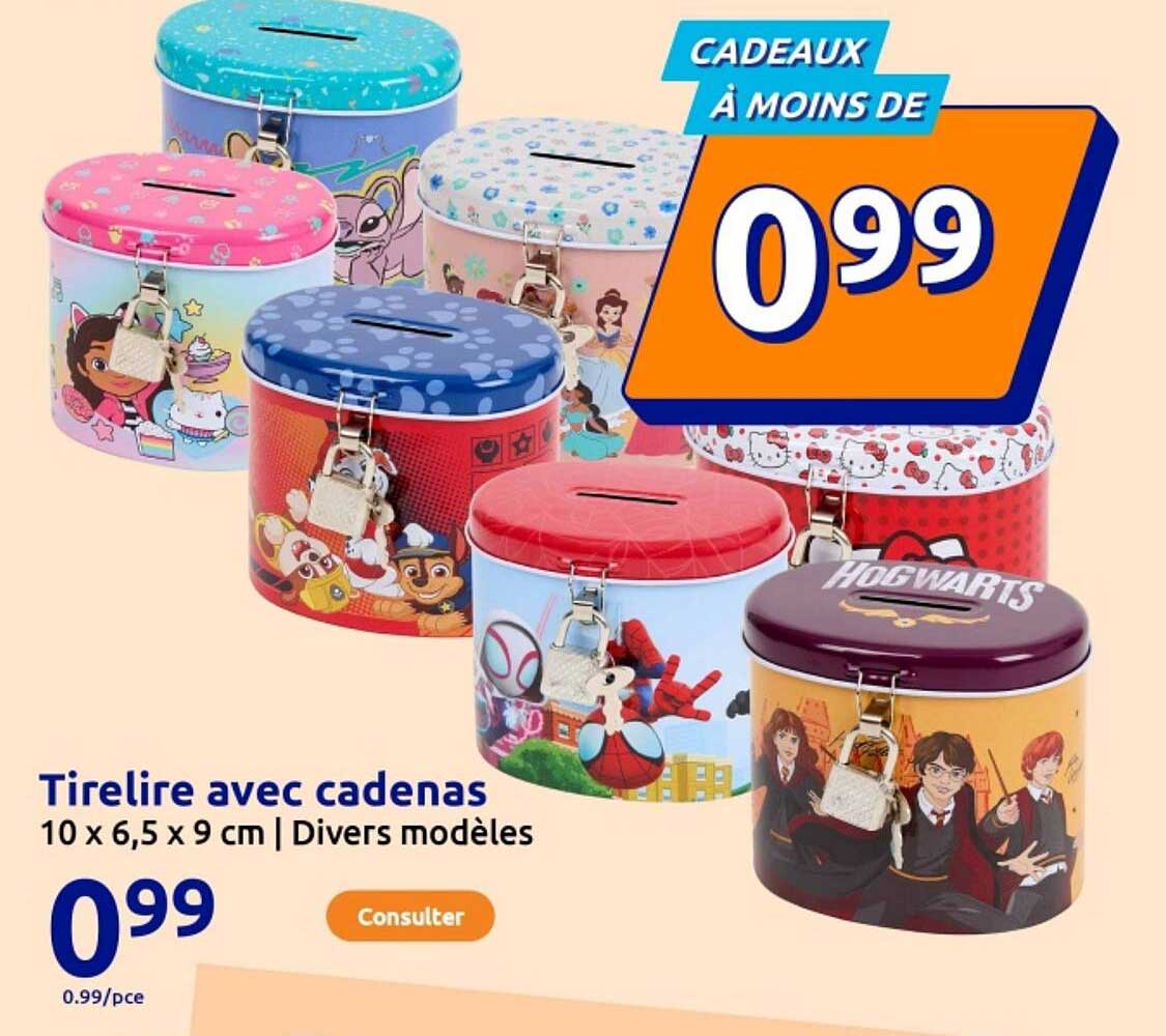 Tirelire avec cadenas