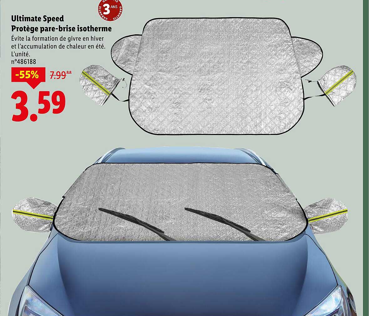 Ultimate Speed Protège pare-brise isotherme