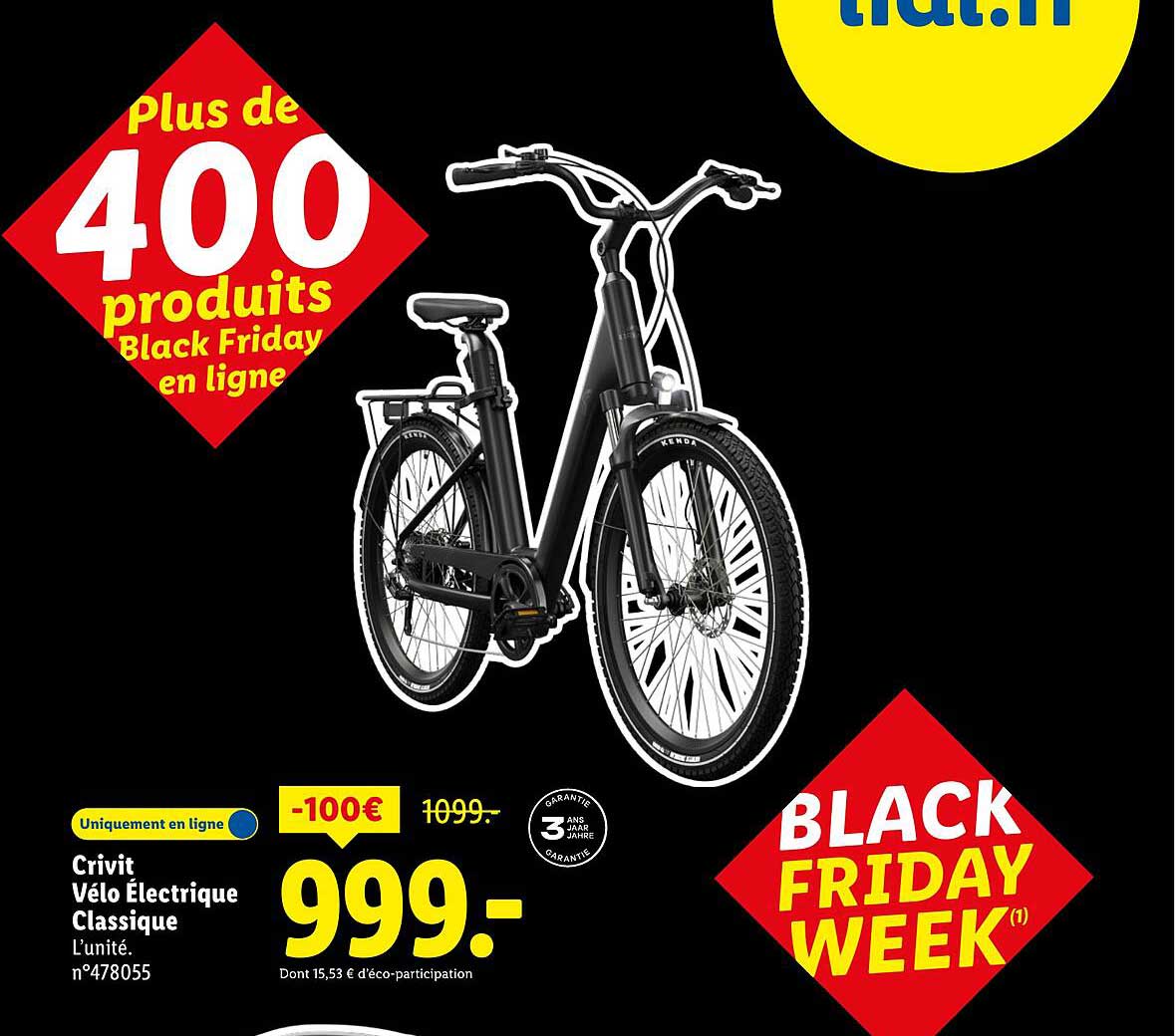 Vélo Électrique Classique Crivit à 999€