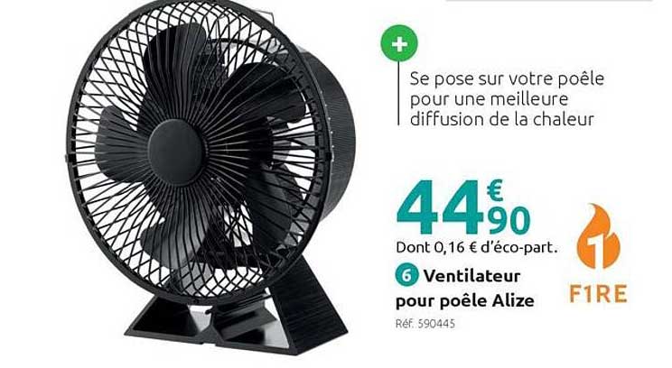 Ventilateur pour poêle Alize