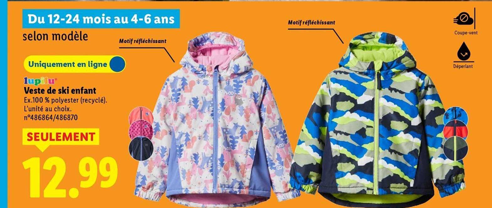 Veste de ski enfant