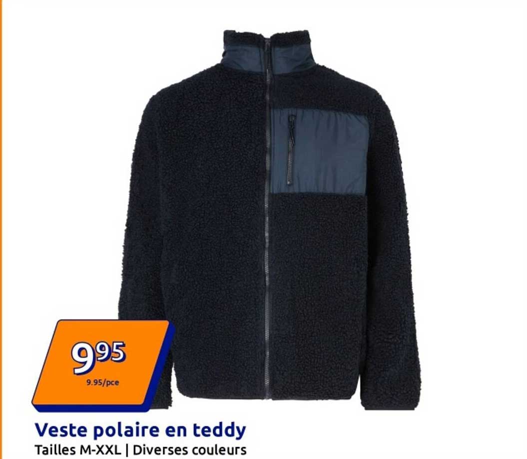 Veste polaire en teddy