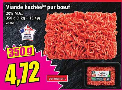 Viande hachée pur bœuf