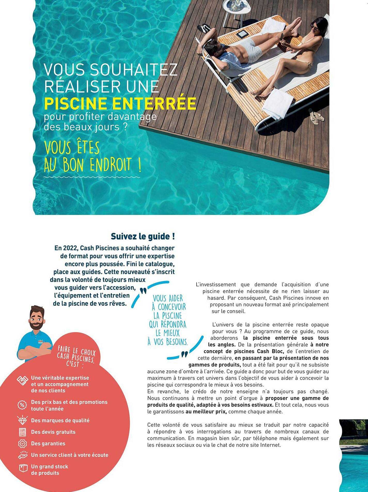 VOUS SOHAITEZ RÉALISER UNE PISCINE ENTERRÉE POUR PROFITER DAVANTAGE DES BEAUX JOURS ?