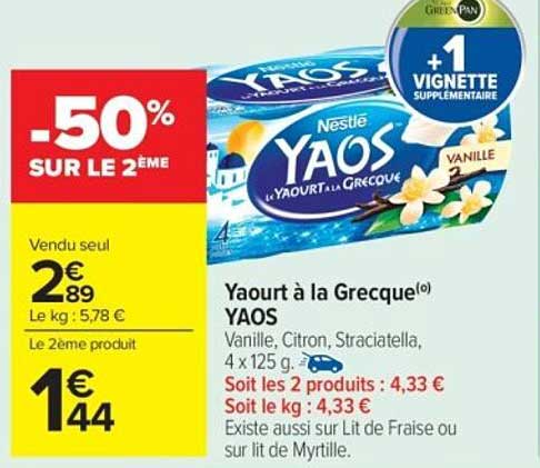 Yaourt à la Grecque(o) YAOS
