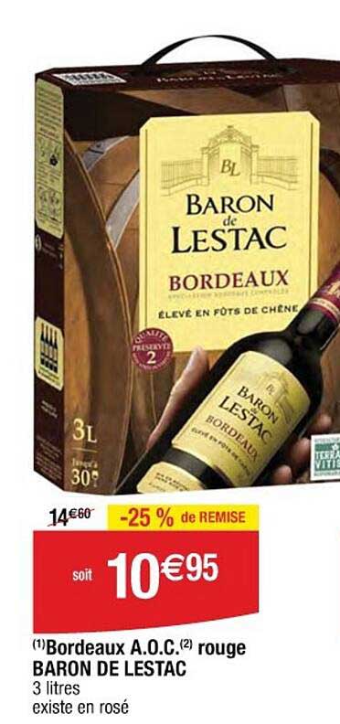Baron de Lestac Bordeaux