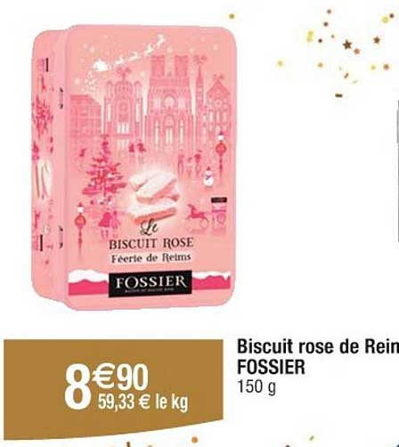 Biscuit rose de Reims FOSSIER