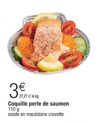 Coquille perle de saumon