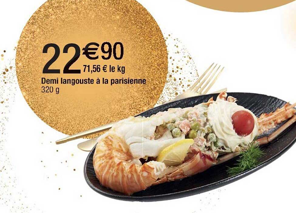 Demi langouste à la parisienne