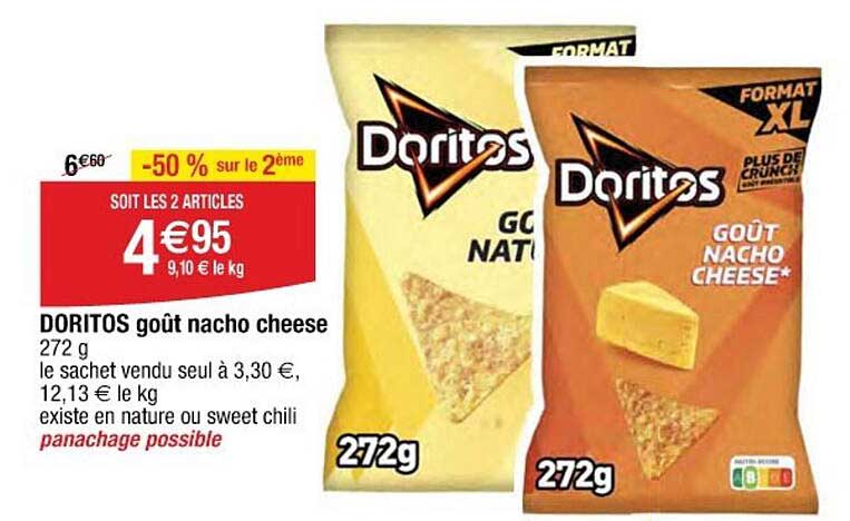 DORITOS goût nacho cheese