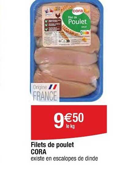 Filets de poulet CORA