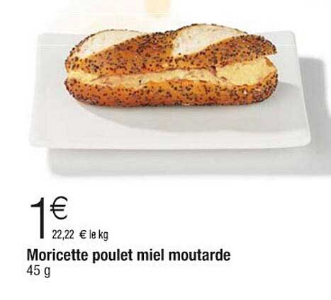 Moricette poulet miel moutarde