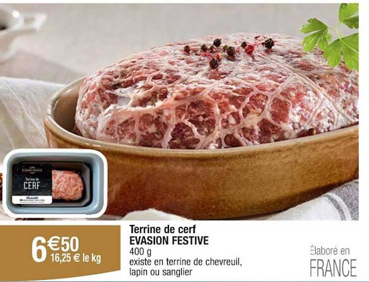 Terrine de cerf EVASION FESTIVE