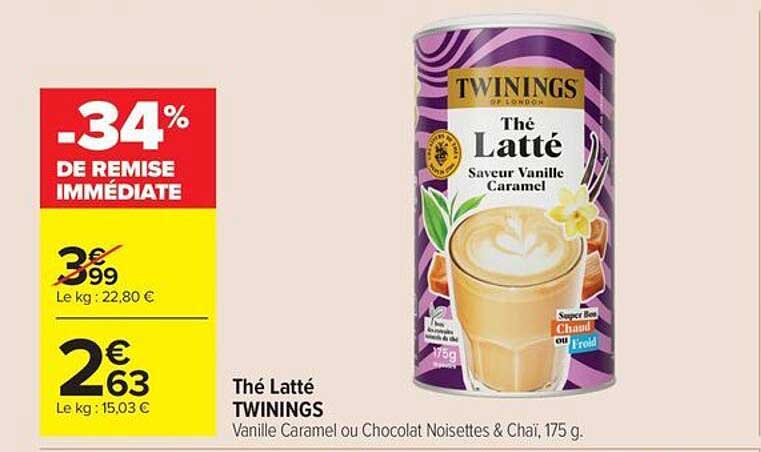 Thé Latté TWININGS