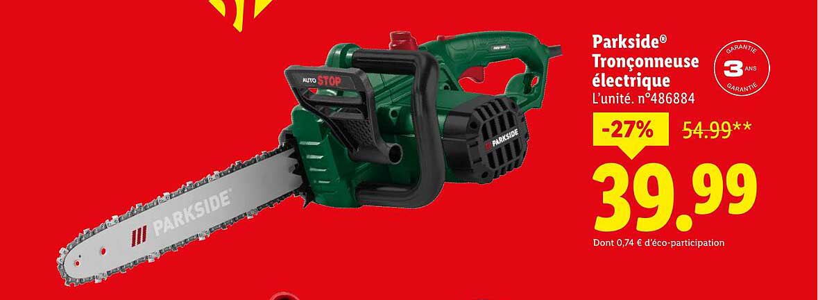 Parkside® Tronçonneuse électrique