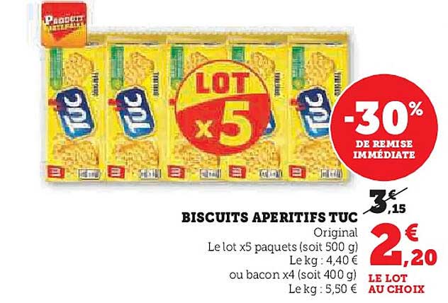 BISCUITS APÉRITIFS TUC