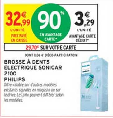 BROSSE À DENTS ÉLECTRIQUE SONICARE 2100 PHILIPS