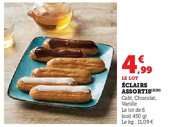 ÉCLAIRS ASSORTIS