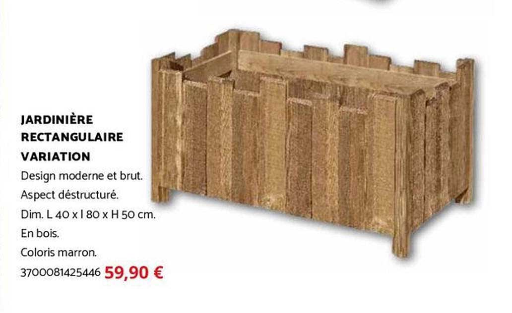 JARDINIÈRE RECTANGULAIRE VARIATION