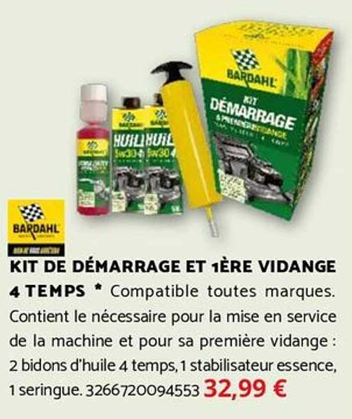 KIT DE DÉMARRAGE ET 1ÈRE VIDANGE 4 TEMPS