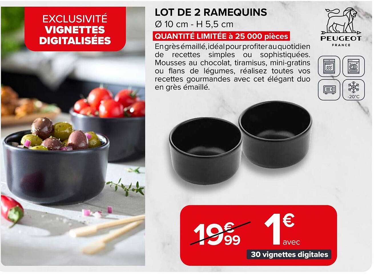 LOT DE 2 RAMEQUINS