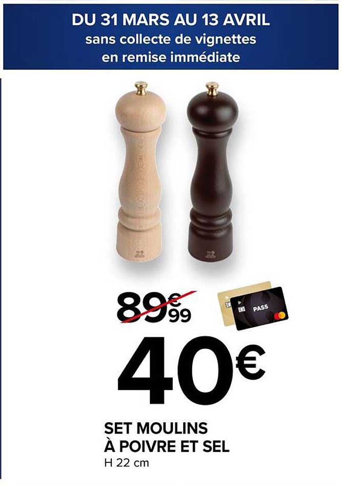 SET MOULINS À POIVRE ET SEL