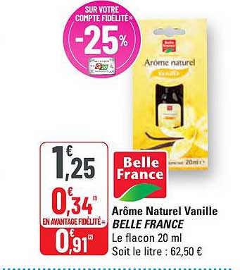 Arôme Naturel Vanille BELLE FRANCE
