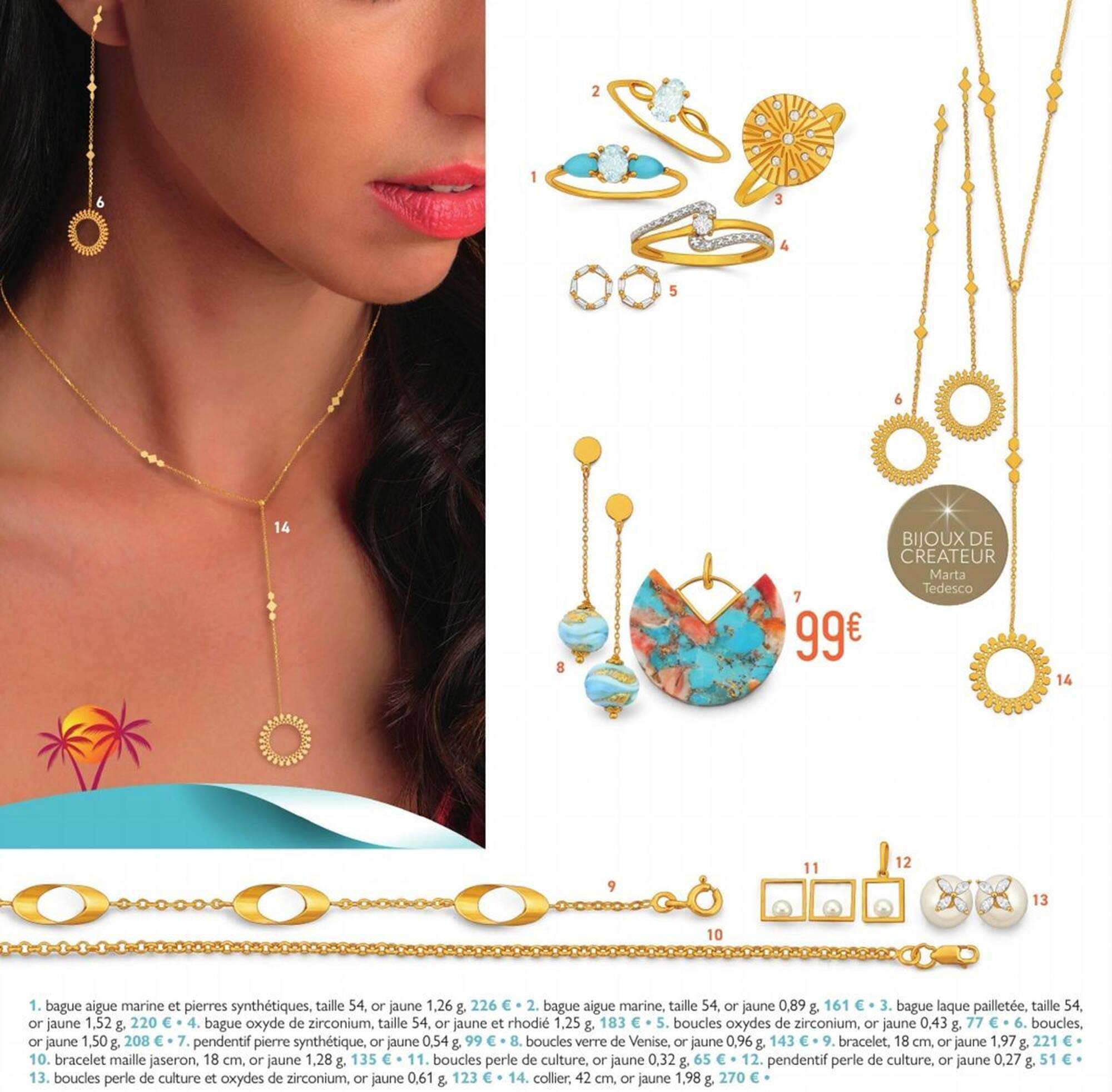Bijoux de créateur - Marta Tedesco à 99€