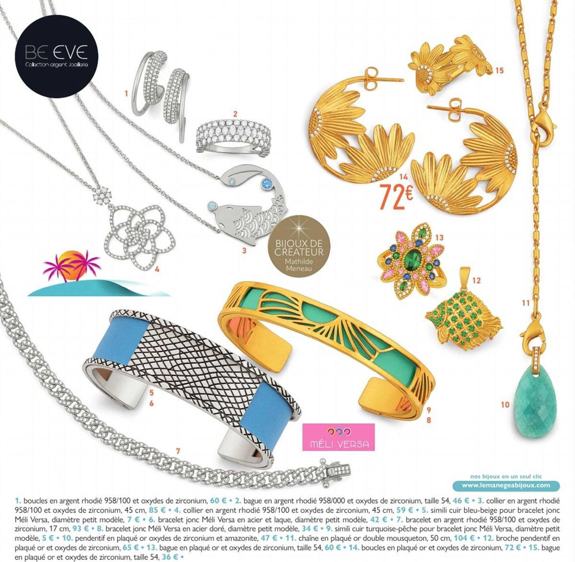 Bijoux de créateur Mathilde Meneau - 72€