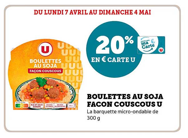 BOULETTES AU SOJA FAÇON COUSCOUS U