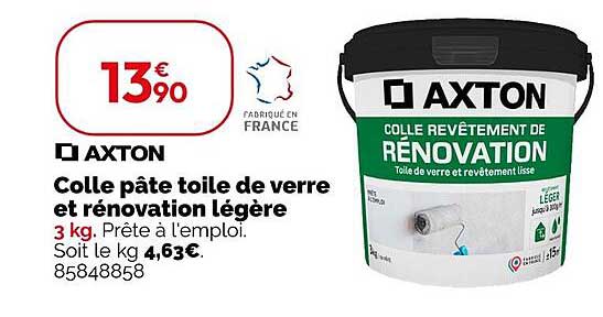 Colle pâte toile de verre et rénovation légère