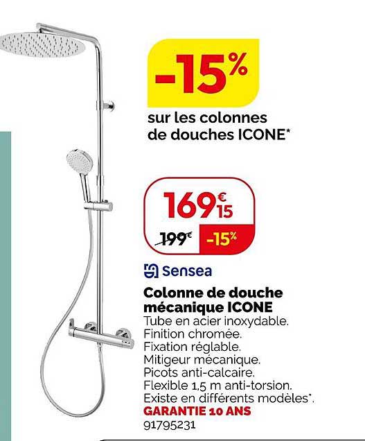Colonne de douche mécanique ICONE