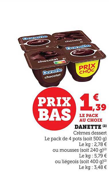 Danette chocolat