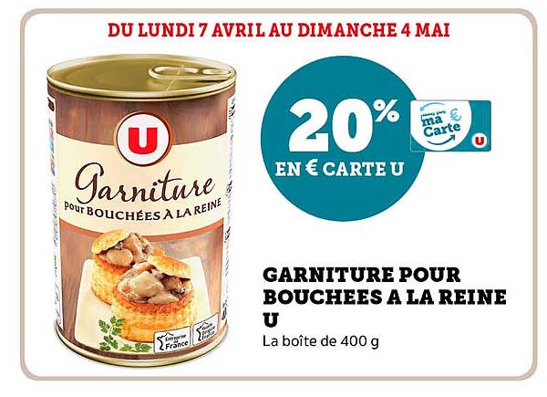 GARNITURE POUR BOUCHEES A LA REINE U