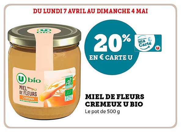 MIEL DE FLEURS CREMEUX U BIO