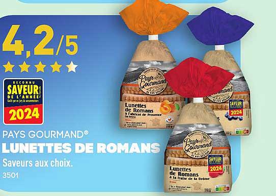PAYS GOURMAND® LUNETTES DE ROMANS