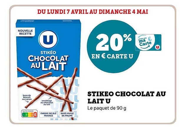 STIKéo Chocolat au lait U