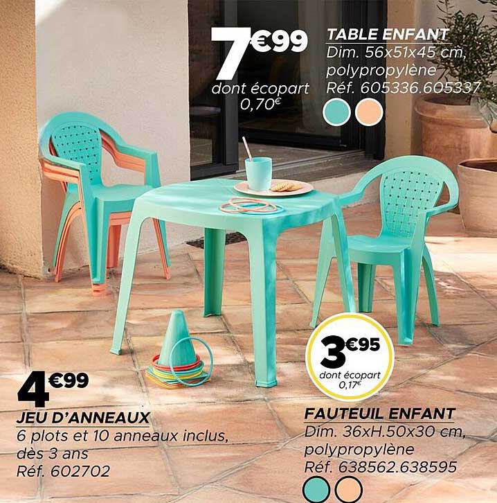 TABLE ENFANT