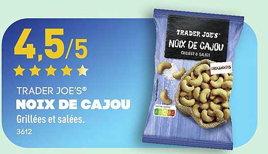 TRADER JOE'S® NOIX DE CAJOU