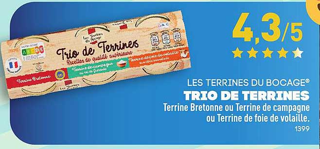 TRIO DE TERRINES