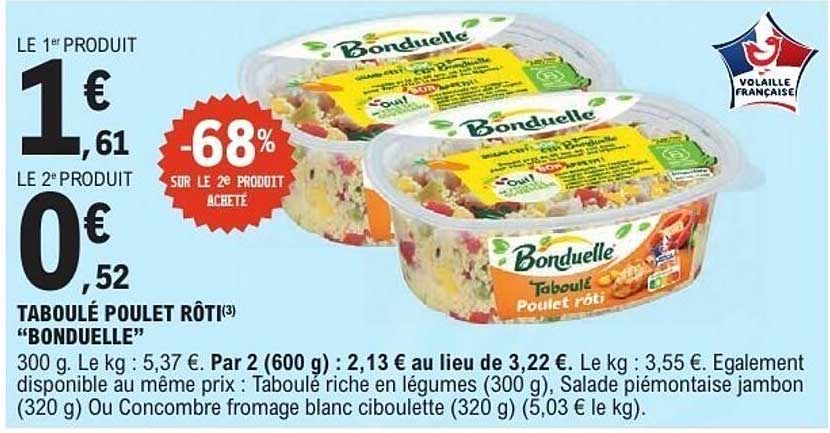 Promo Taboulé Poulet Rôti
