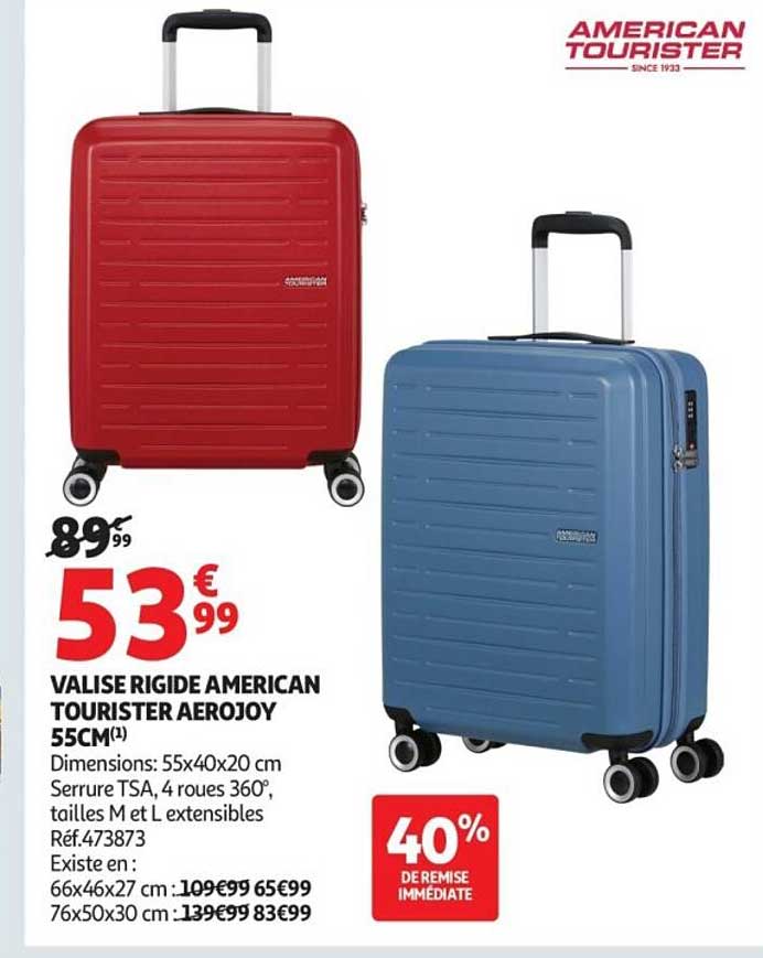 VALISE RIGIDE AMERICAN TOURISTER AEROJOY 55CM