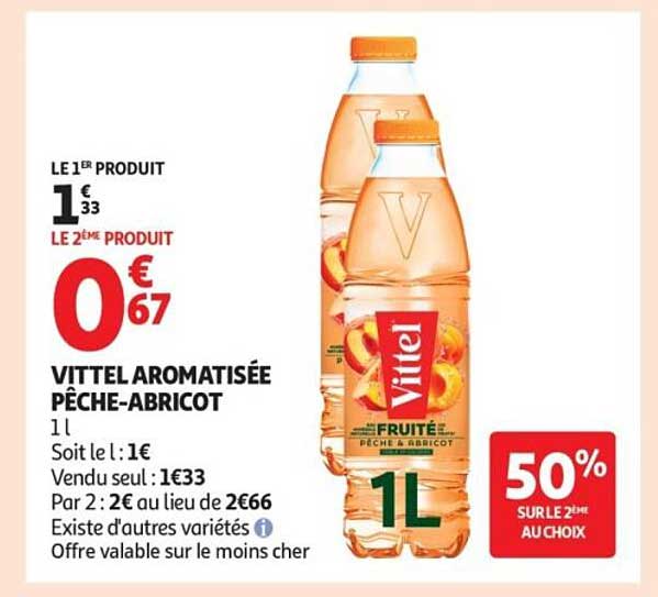 VITTEL AROMATISÉE PÊCHE-ABRICOT