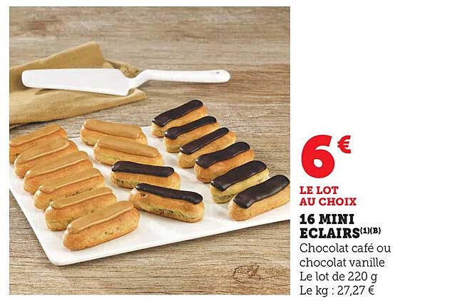 16 MINI ÉCLAIRS